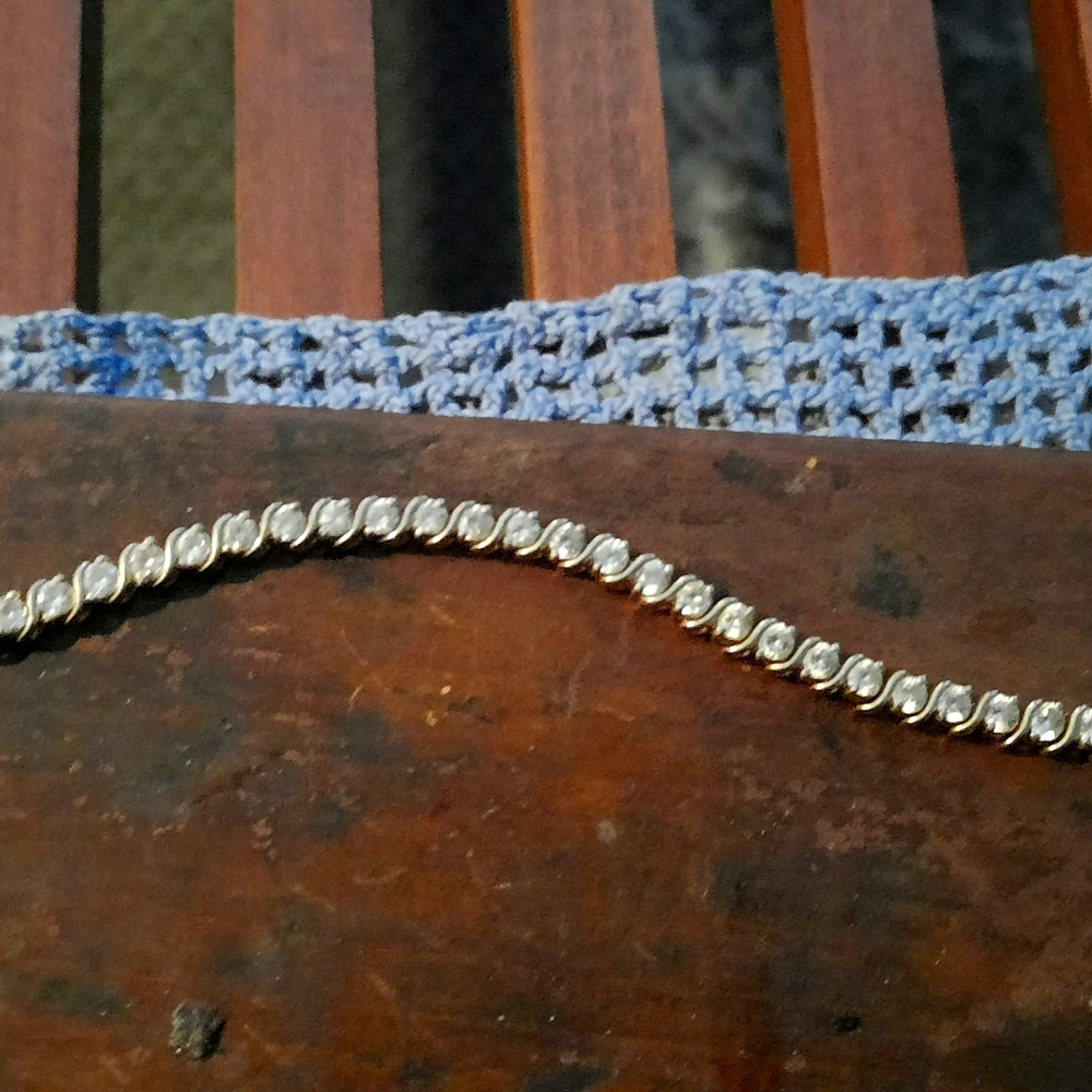 925 CUBIC ZIRCONIA TENNIS BRACELET